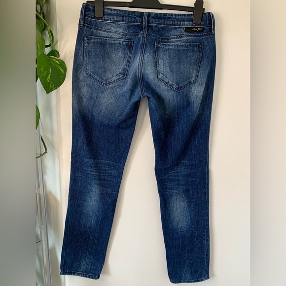 Mavi Gold Blue Straight Leg Jeans with Classic Fading - Picture 7 of 7